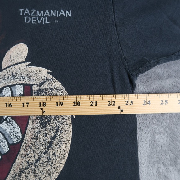 Vintage 90s Warner Bros Tasmanian Devil T-Shirt XL 1993 Black Made In USA - Picture 10 of 13